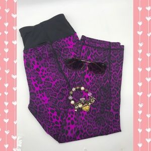 Betsey Johnson Small Pink Cheetah Leggings Bundle